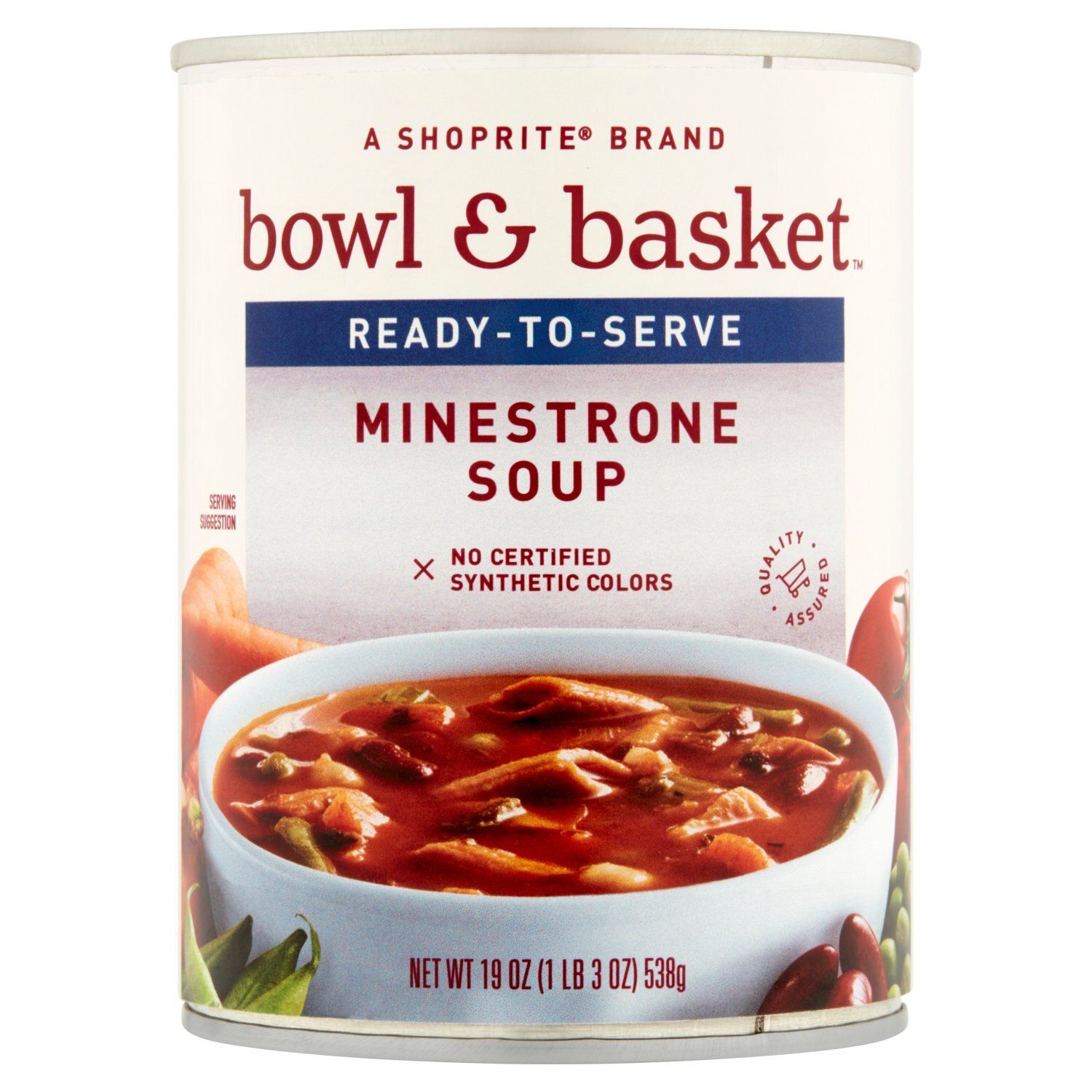 Bowl &amp; Basket Ready-to-Serve Minestrone Soup, 19 oz