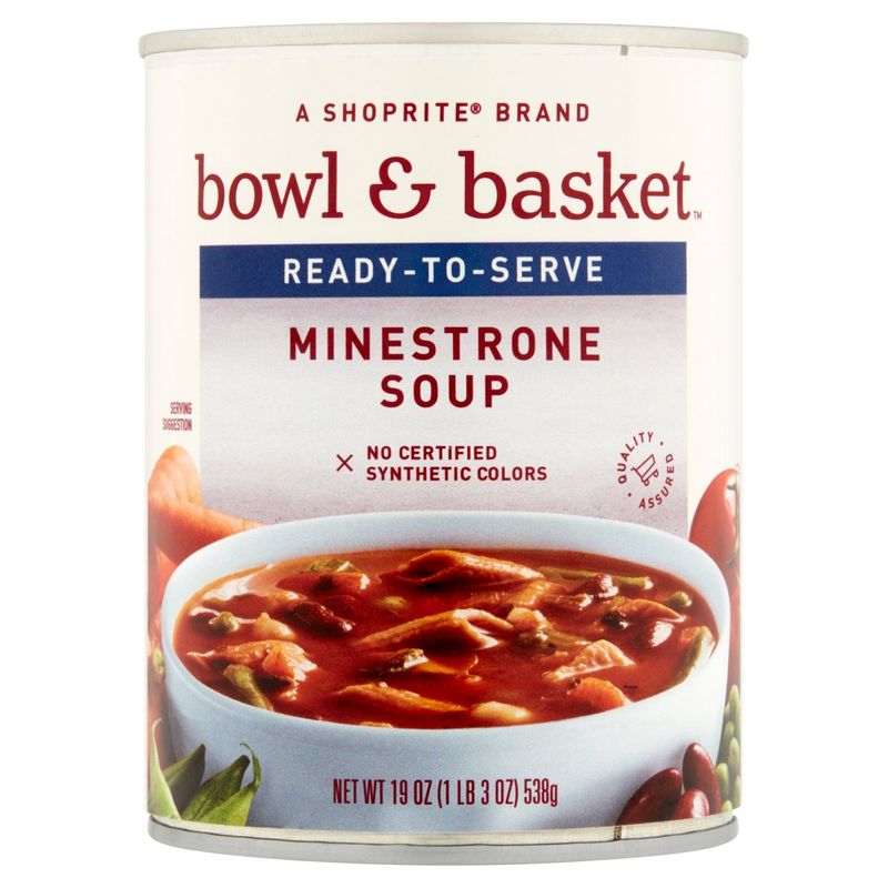 Bowl &amp; Basket Ready-to-Serve Minestrone Soup, 19 oz