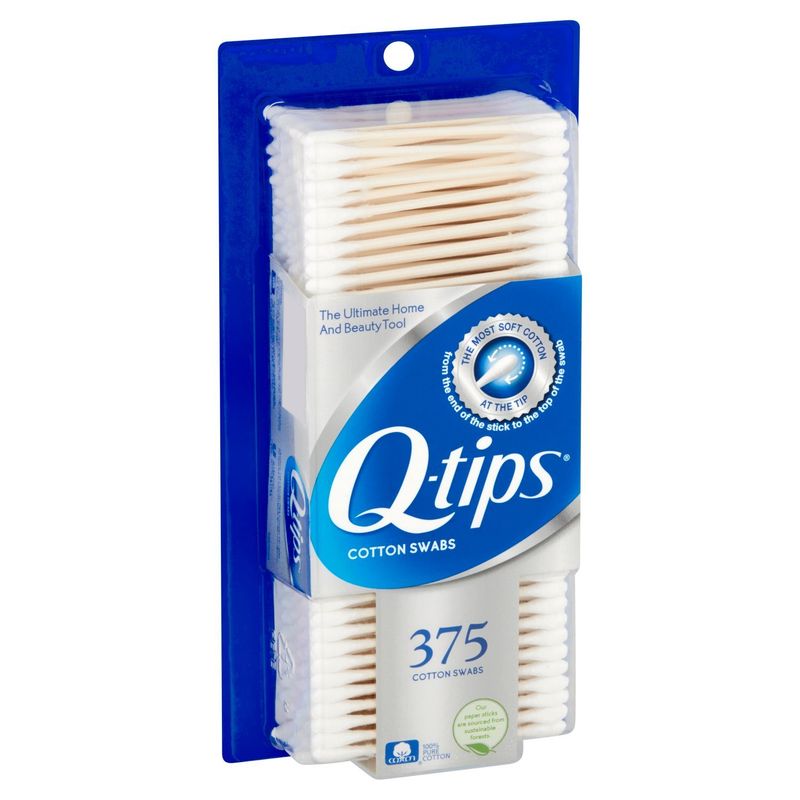 Q-tips Cotton Swabs, 375 count