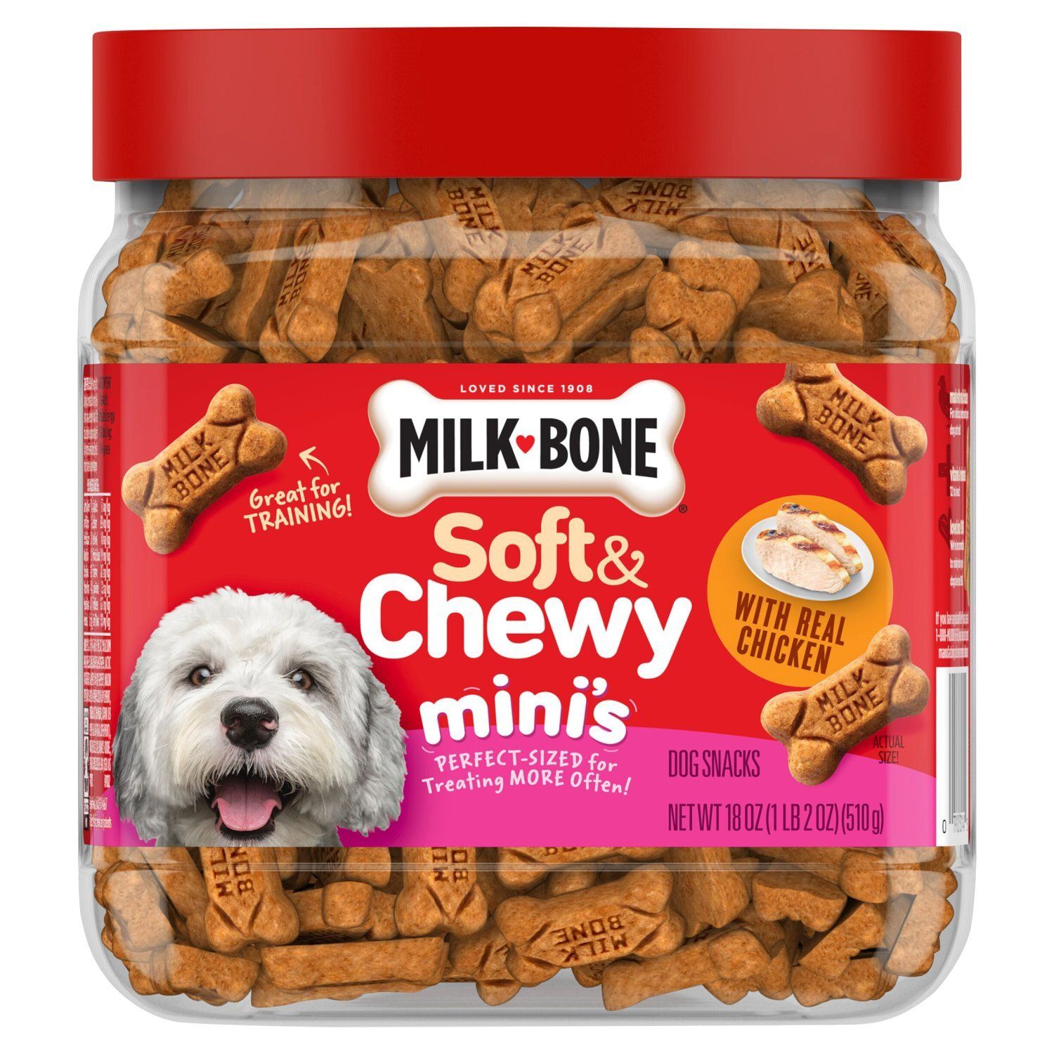 Milk-Bone Soft &amp; Chewy Mini's Dog Snacks, 18 oz