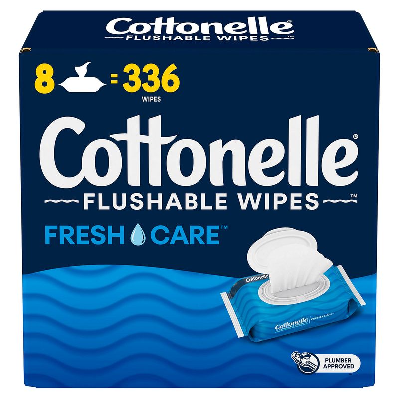 Cottonelle FreshCare Flushable Hypoallergenic Wipes, 336 count