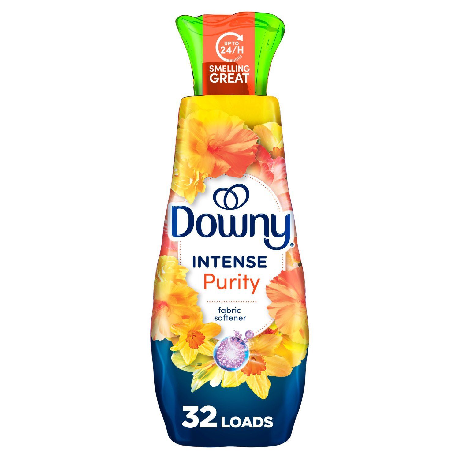 Downy Intense Fabric Softener Liquid, Purity Scent, 24 FL OZ, 32 loads, In-Wash Liquid Fabric Softe