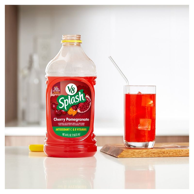 V8 Splash Cherry Pomegranate Juice Beverage, 64 fl oz