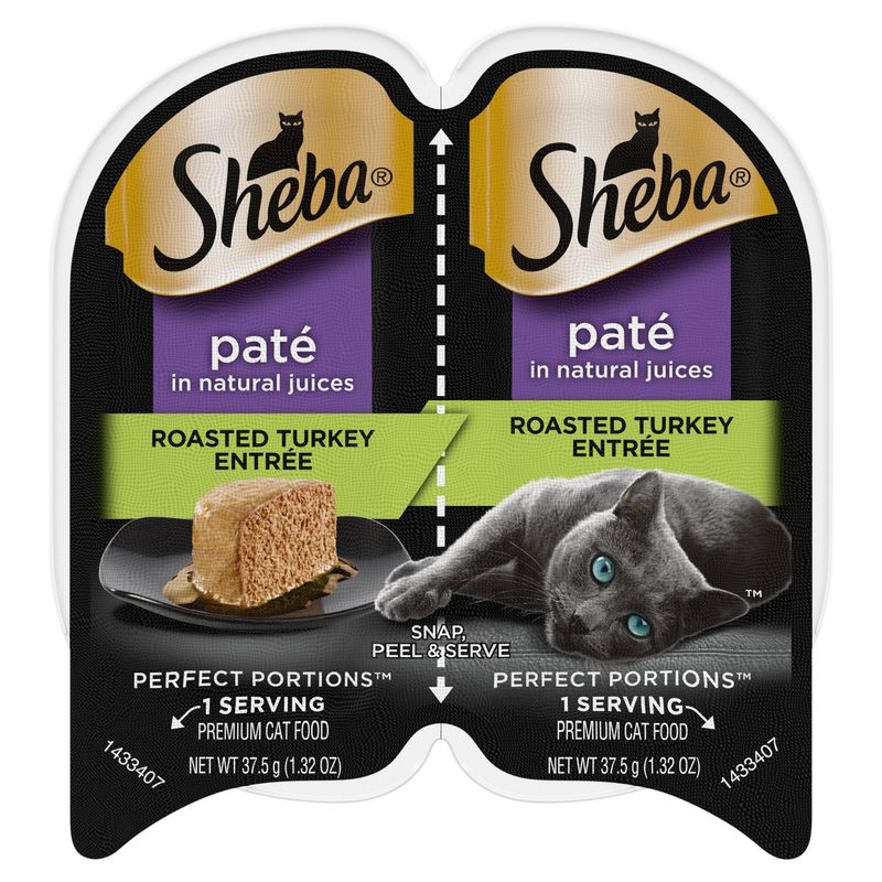 Sheba Perfect Portions Roasted Turkey Entrée Premium Cat Food, 1.32 oz