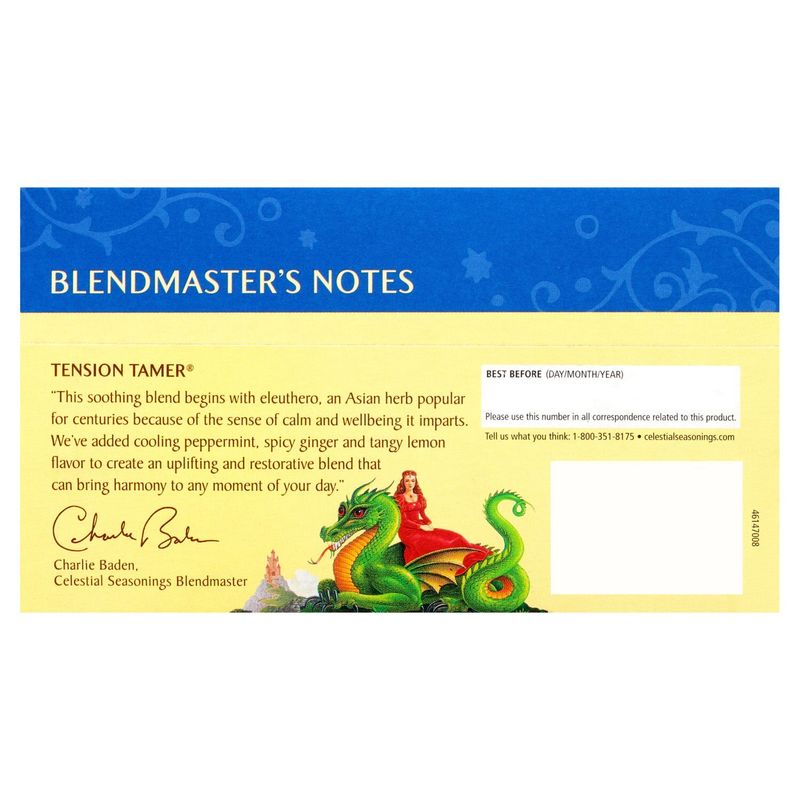 Celestial Seasonings Tension Tamer Herbal Tea Bags, 20 count, 1.5 oz