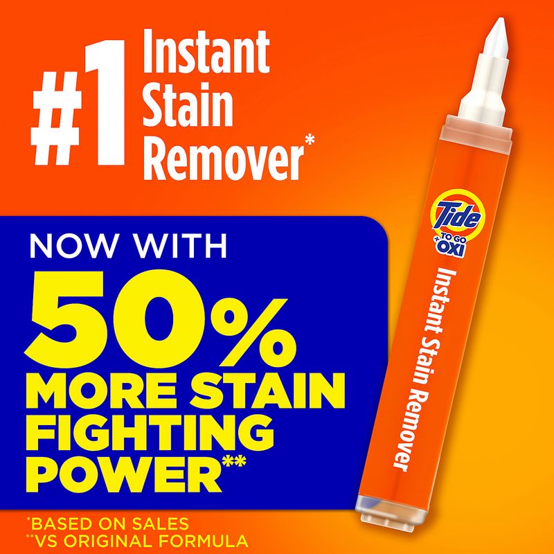 Tide To Go + Oxi Instant Stain Remover, 0.33 fl oz, 3 count