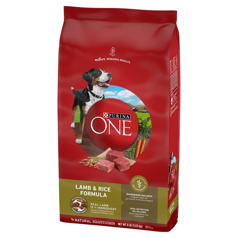 Purina ONE SmartBlend Lamb &amp; Rice Formula Adult Dog Food, 8 lb