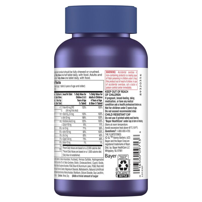 Flintstones Complete Supports Bone Health Dietary Supplement, 150 count