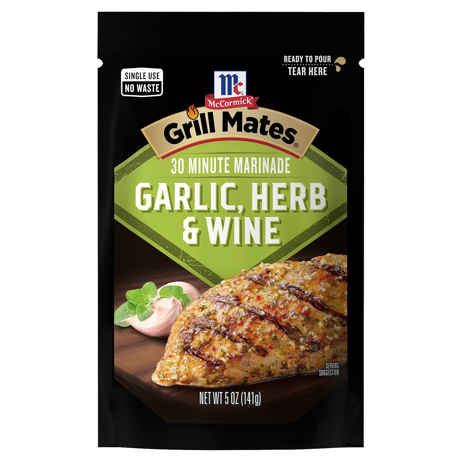 McCormick Grill Mates Garlic, Herb &amp; Wine 30 Minute Marinade, 5 oz