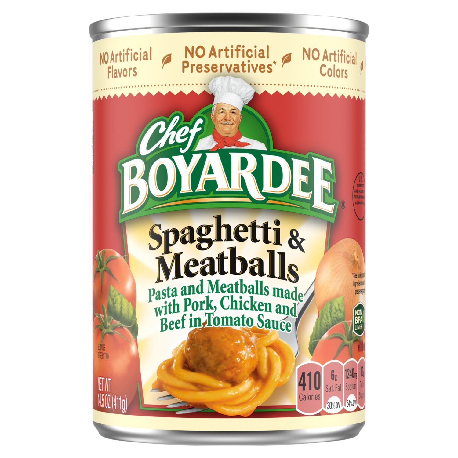 Chef Boyardee Spaghetti &amp; Meatballs, 14.5 oz