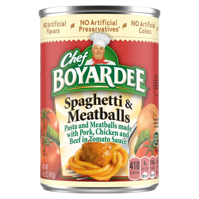 Chef Boyardee Spaghetti &amp; Meatballs, 14.5 oz