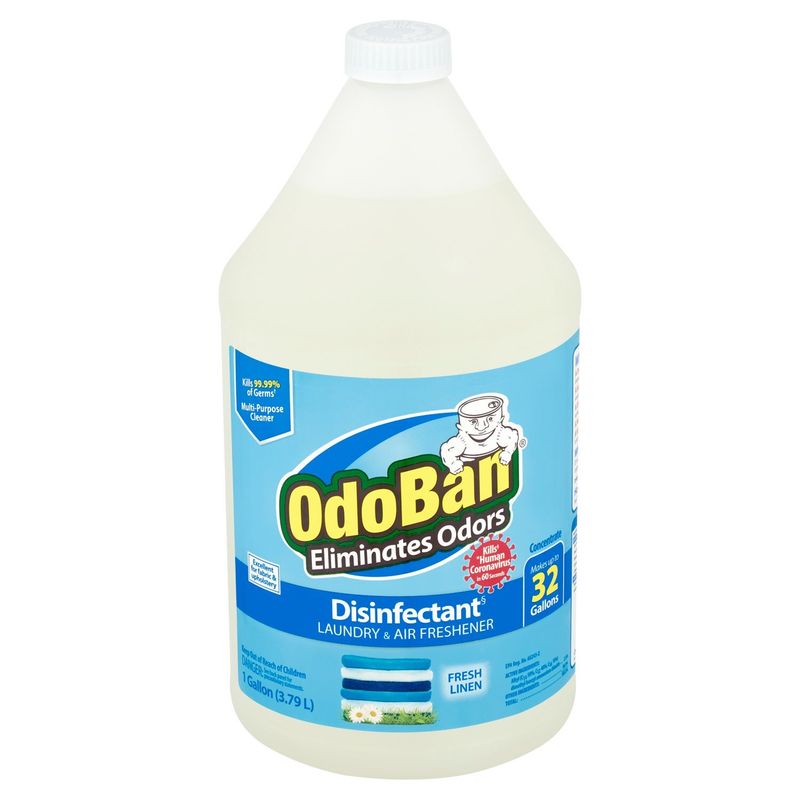 OdoBan Fresh Linen Laundry &amp; Air Freshener, 1 gallon