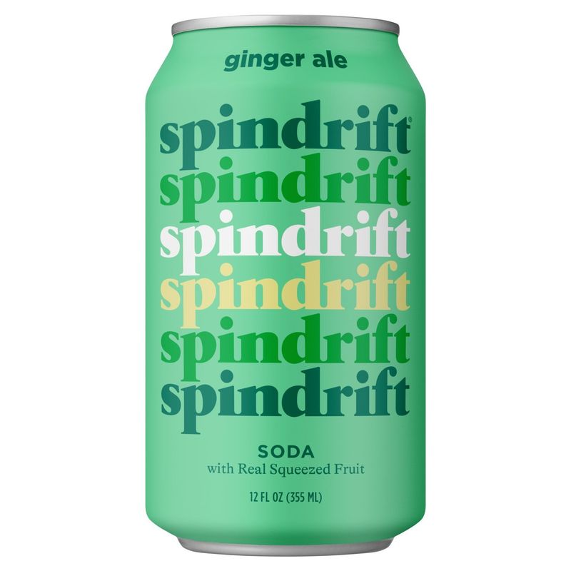 Spindrift Ginger Ale Soda, 355 ml