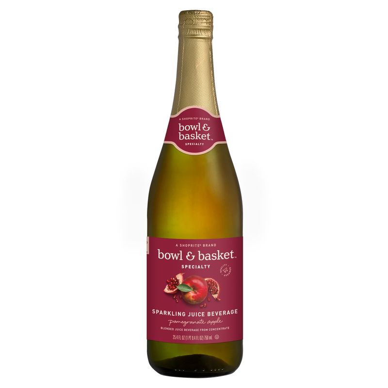Bowl &amp; Basket Specialty Pomegranate Apple Sparkling Juice Beverage, 25.4 fl oz