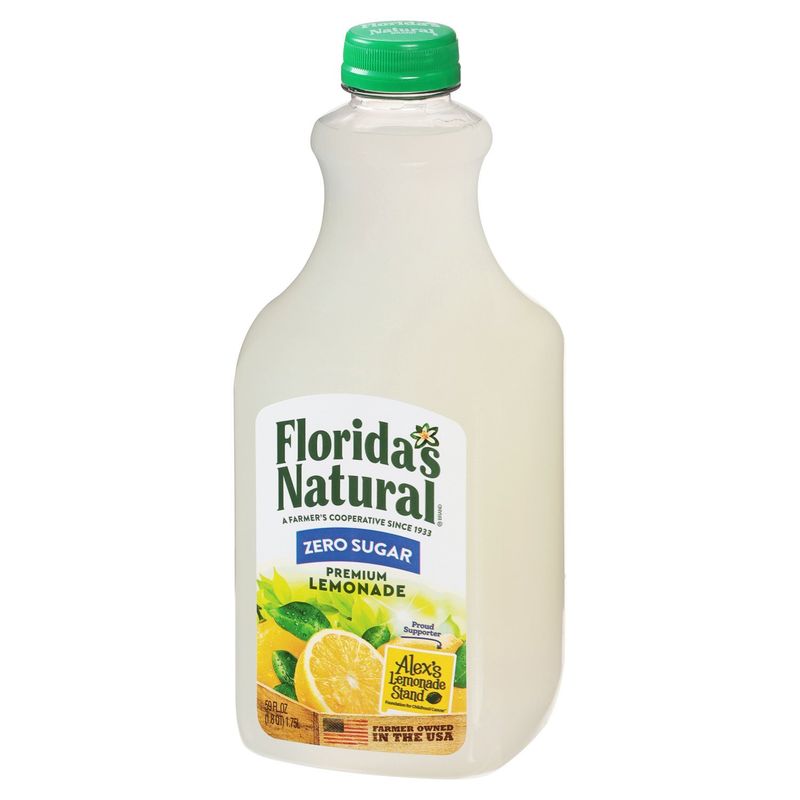 Florida Natural Zero Sugar Premium Lemonade, 59 fl oz