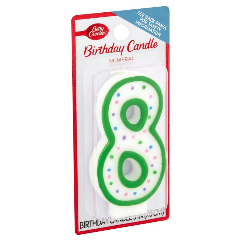 Betty Crocker Numeral 8 Birthday Candle