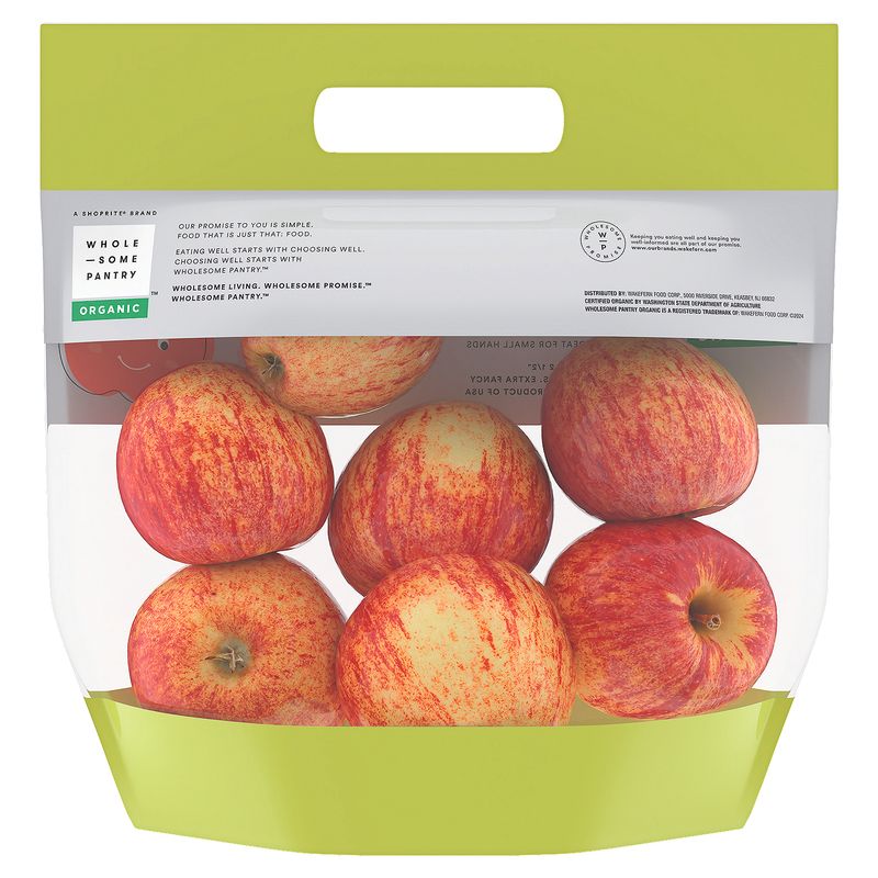 Wholesome Pantry Organic Fuji Apples, 3 lb bag