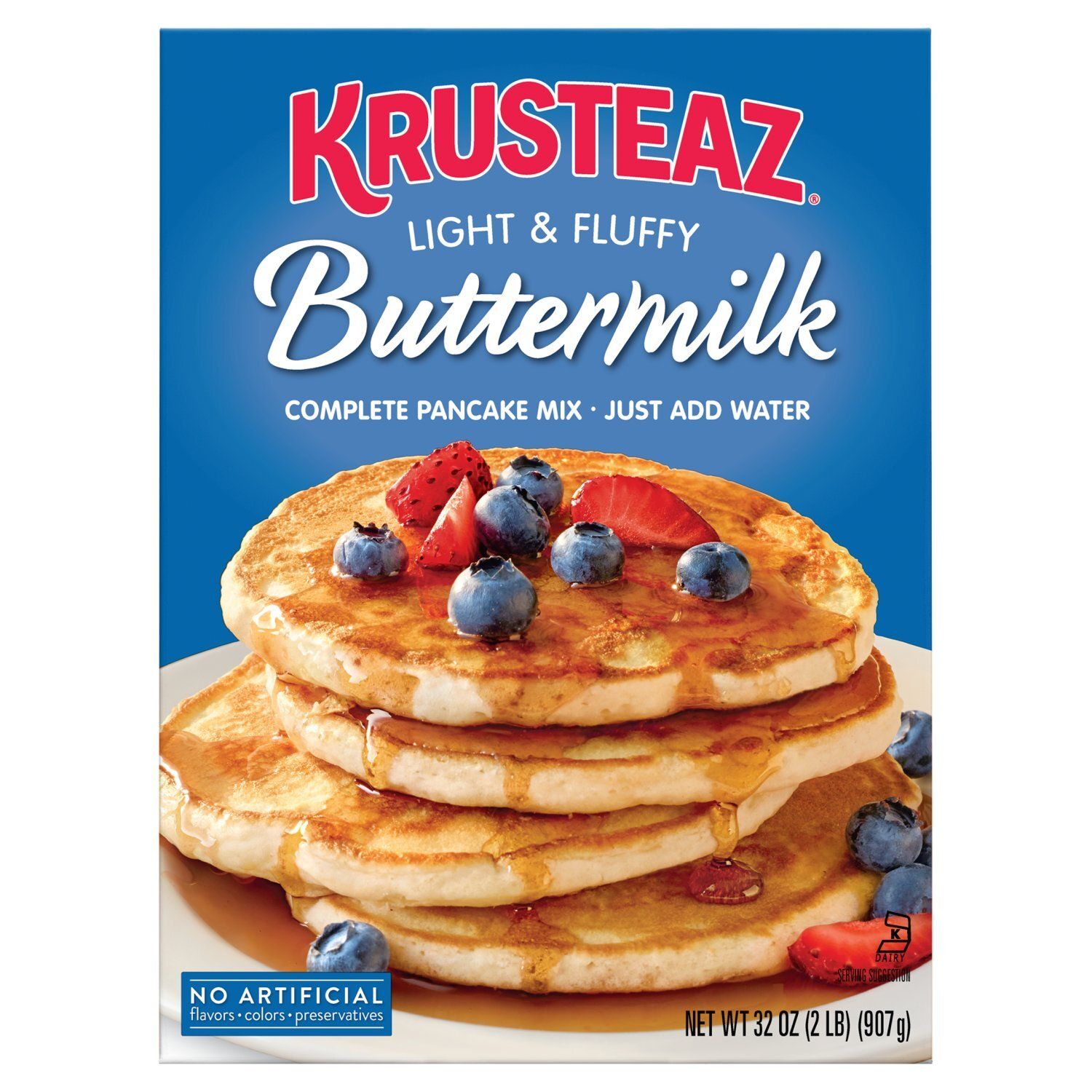 Krusteaz Light &amp; Fluffy Buttermilk Complete Pancake Mix, 32 oz