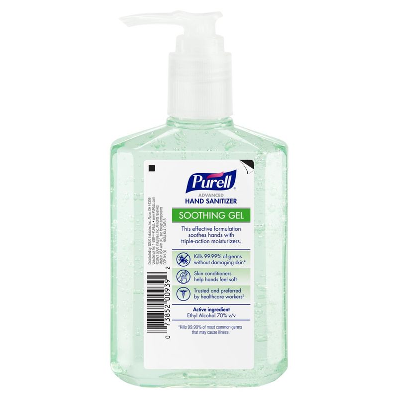 Purell Advanced Soothing Gel Hand Sanitizer, 8 fl oz