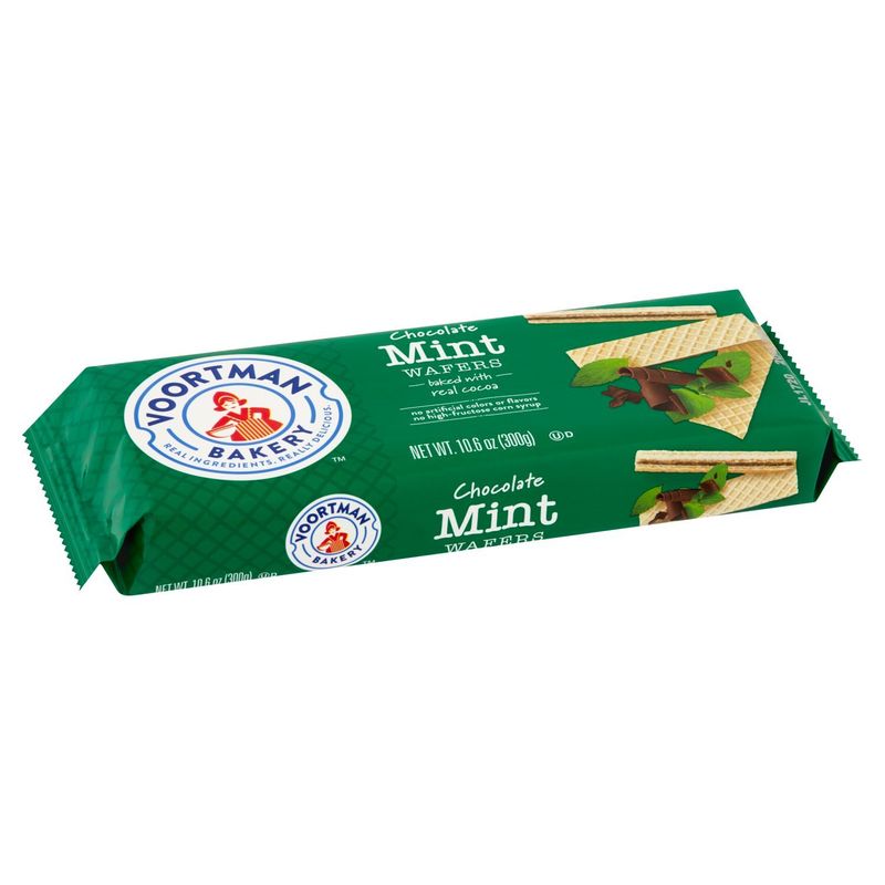 Voortman Bakery Chocolate Mint Wafers, 10.6 oz