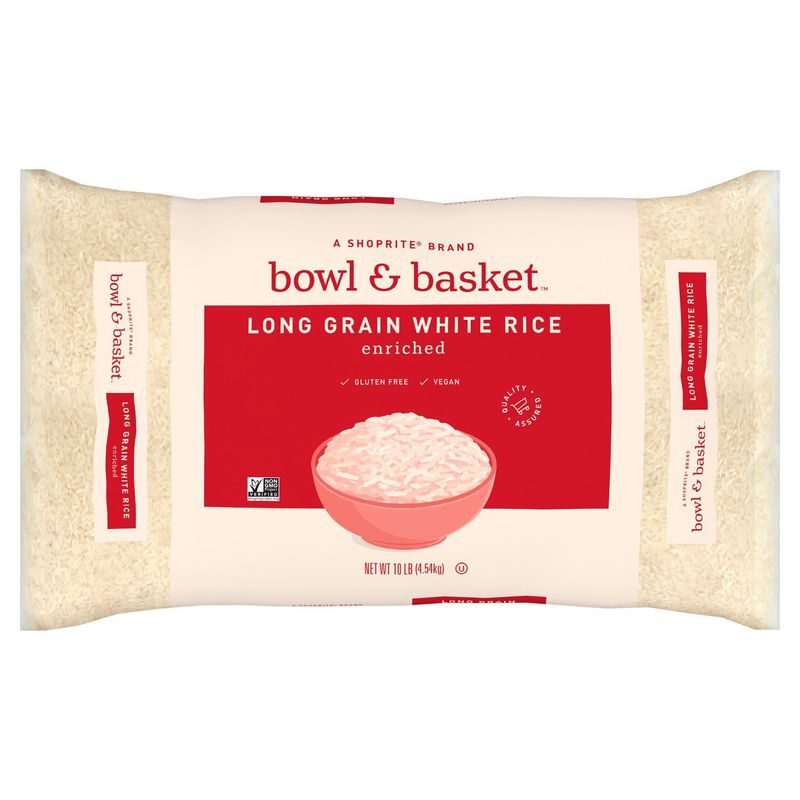 Bowl &amp; Basket Enriched Long Grain White Rice, 10 lb