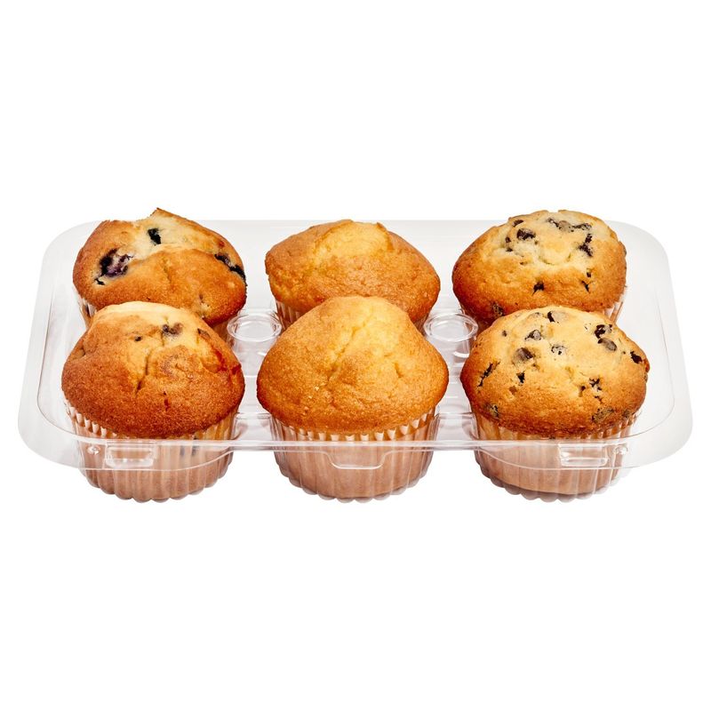 6 Pack Corn/Blueberry/Chocolate Chip Muffins