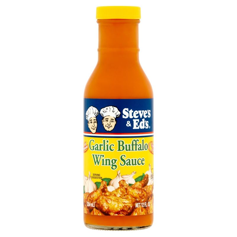 Steve's &amp; Ed's Garlic Buffalo Wing Sauce, 12 fl oz