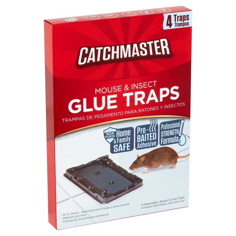Catchmaster Mouse &amp; Insect Glue Traps, 4 count