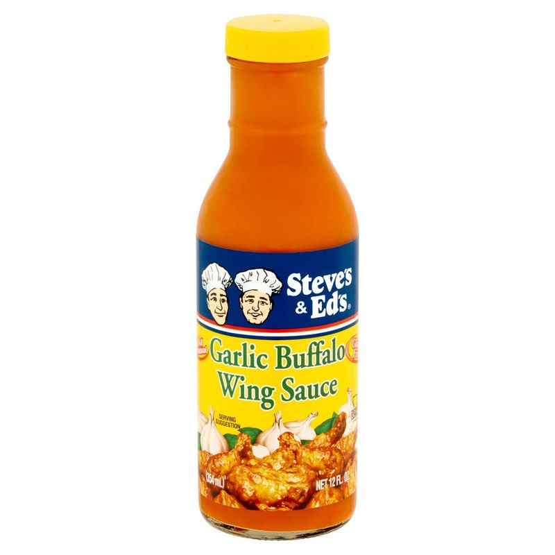 Steve's &amp; Ed's Garlic Buffalo Wing Sauce, 12 fl oz