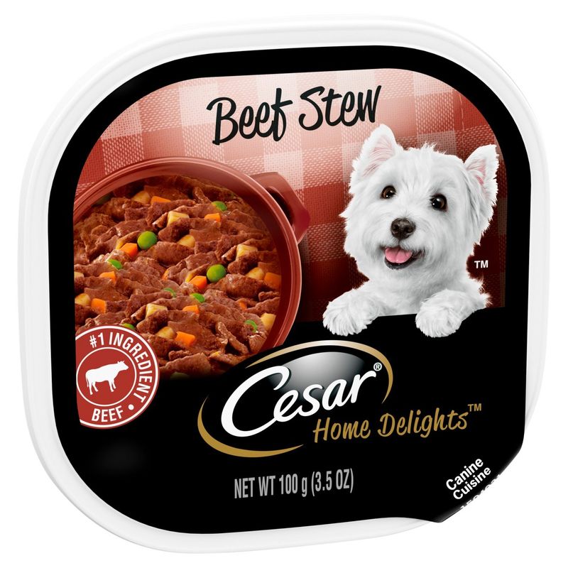 Cesar Home Delights Beef Stew Dog Food, 3.5 oz