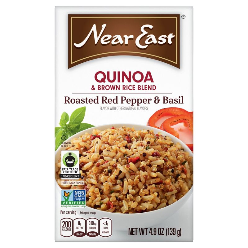 Near East Roasted Red Pepper &amp; Basil Quinoa &amp; Brown Rice Blend, 4.9 oz