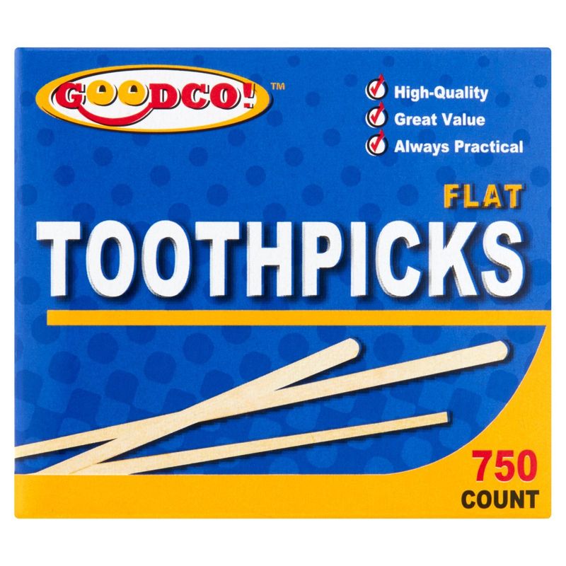 GoodCo! Flat Toothpicks, 750 count