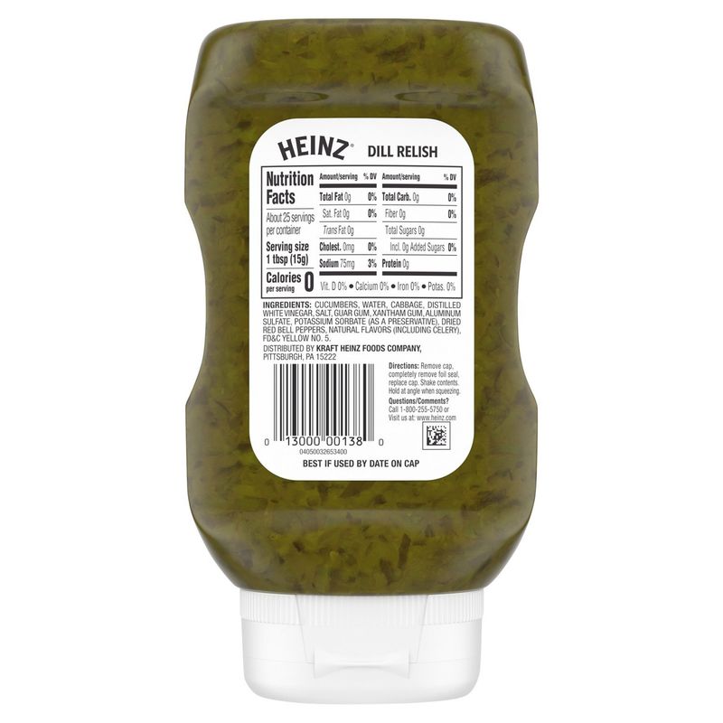 Heinz Dill Relish, 12.7 fl oz