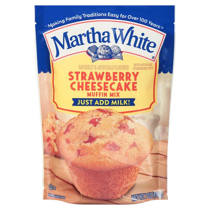Martha White Strawberry Cheesecake Muffin Mix, 7 oz