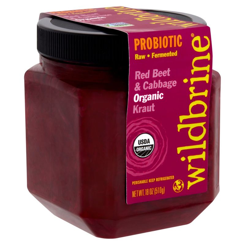 Wildbrine Probiotic Red Beet &amp; Cabbage Organic Kraut, 18 oz