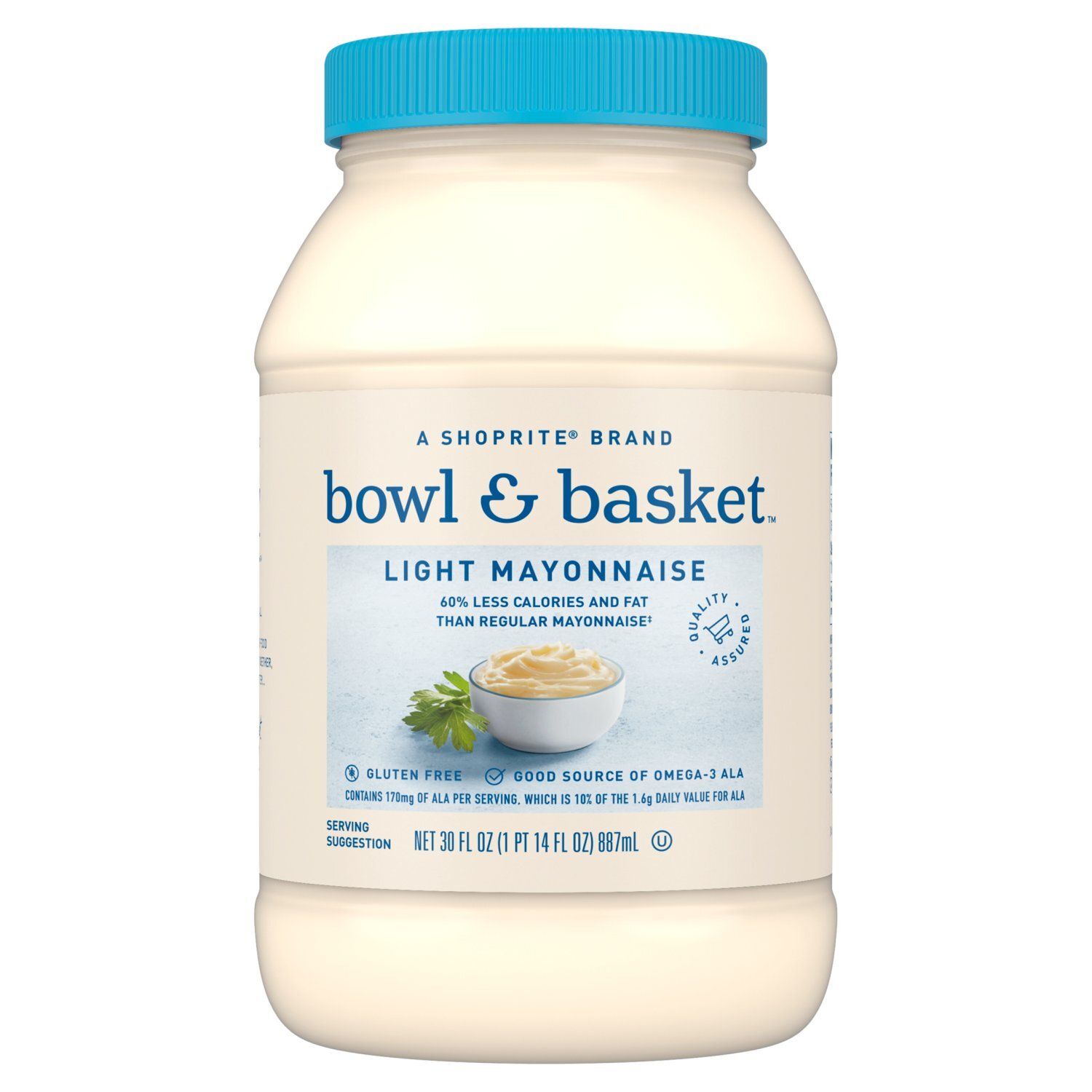 Bowl &amp; Basket Light Mayonnaise, 30 fl oz