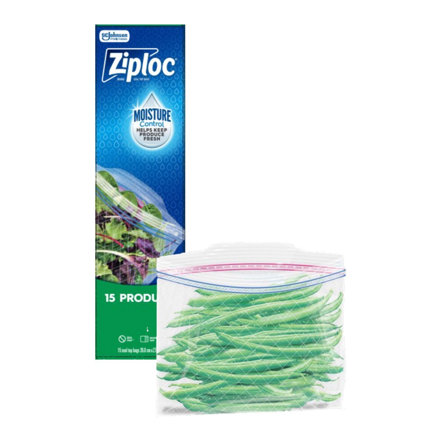Ziploc Seal Top Bags, 15 count
