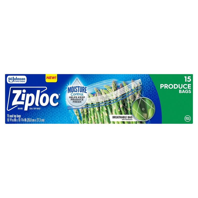 Ziploc Seal Top Bags, 15 count