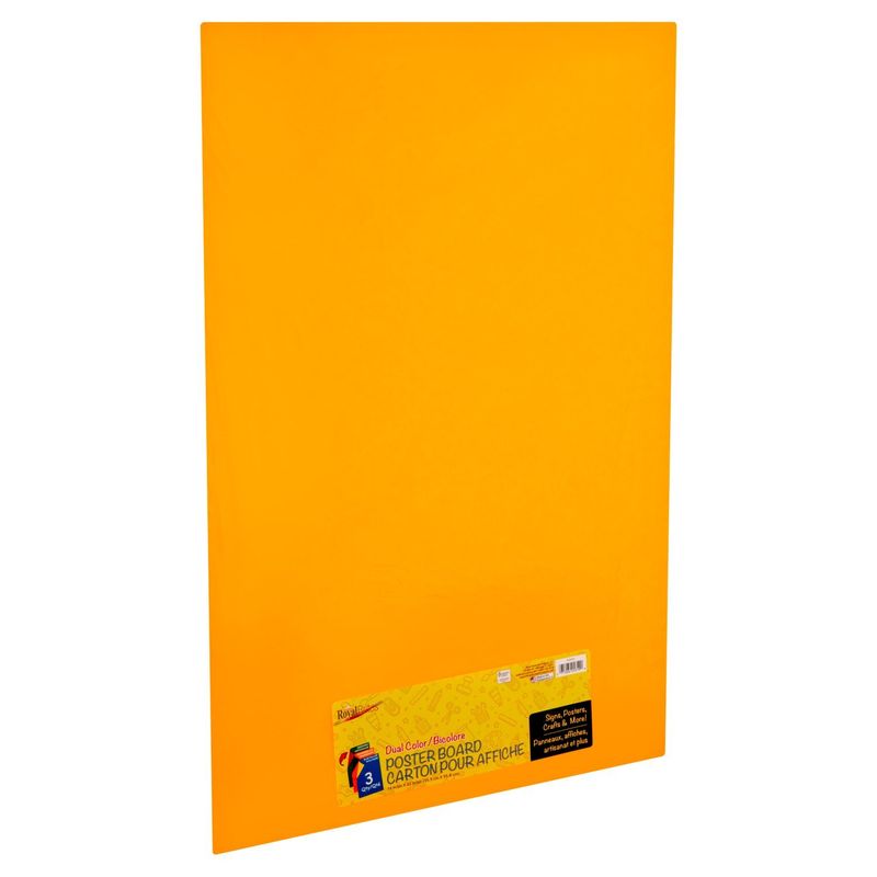 Royal Brites Dual Color Poster Board, 3 count