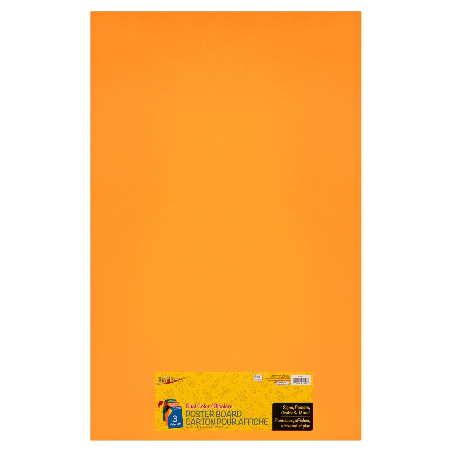 Royal Brites Dual Color Poster Board, 3 count