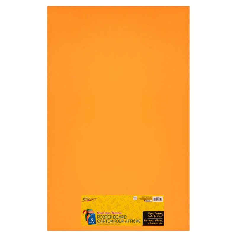 Royal Brites Dual Color Poster Board, 3 count