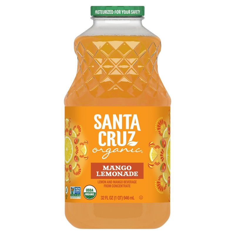 Santa Cruz Organic Mango Lemonade Beverage, 32 fl oz