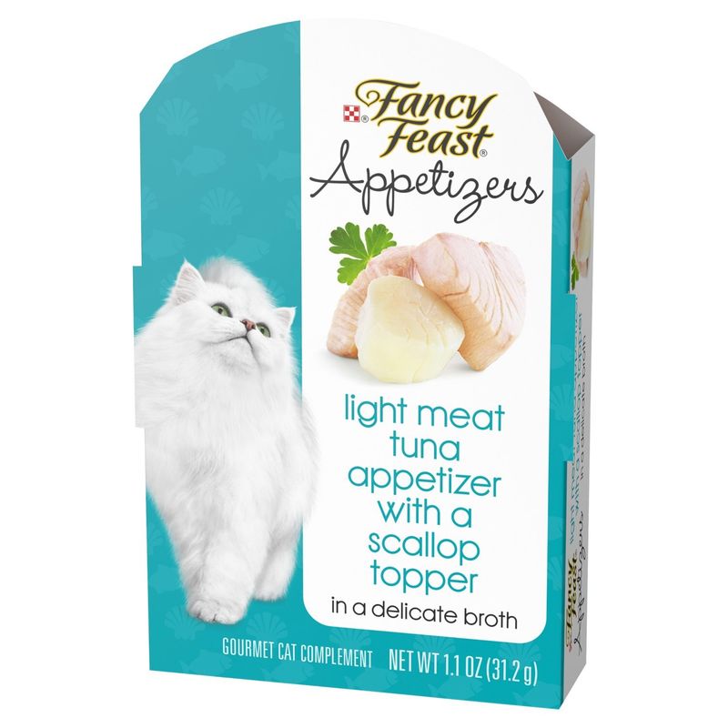 Purina Fancy Feast Appetizers Light Meat Tuna Appetizer Gourmet Cat Complement, 1.1 oz
