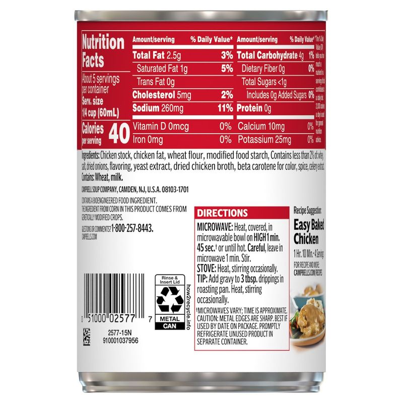 Campbell's Chicken Gravy, 10.5 oz