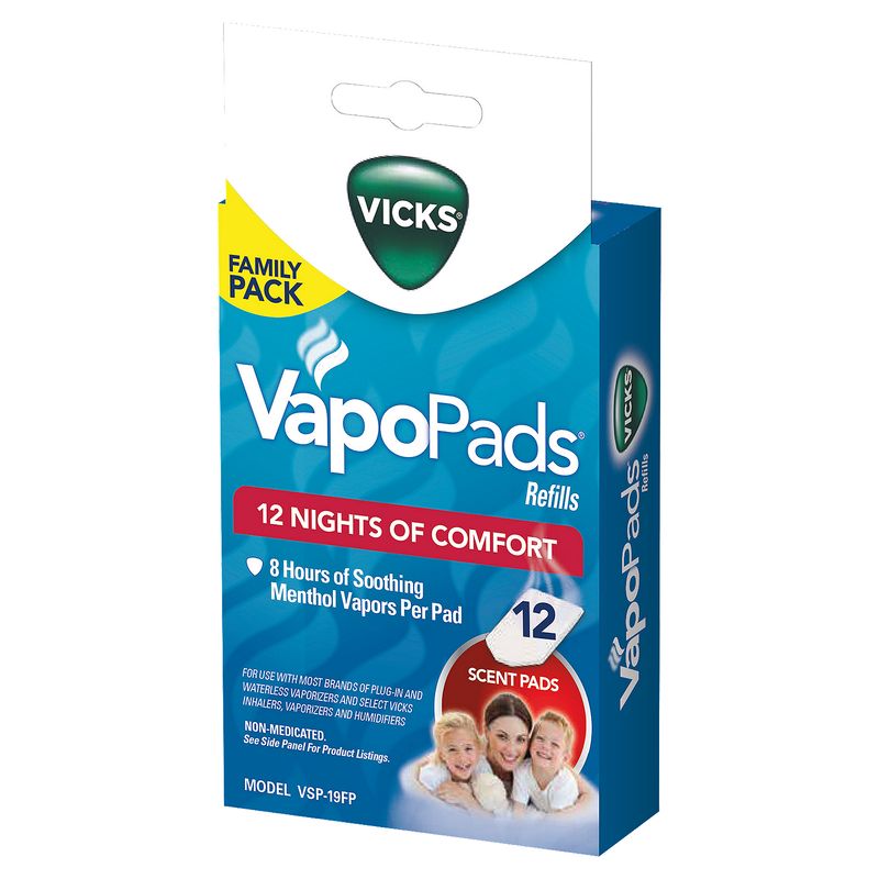 Vicks VapoPads Refill Pads Family Pack, 12 count