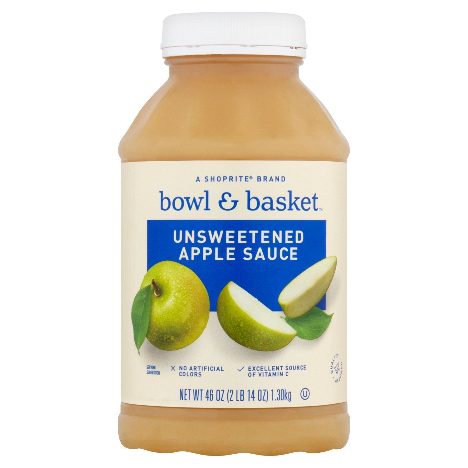 Bowl &amp; Basket Unsweetened Apple Sauce, 46 oz