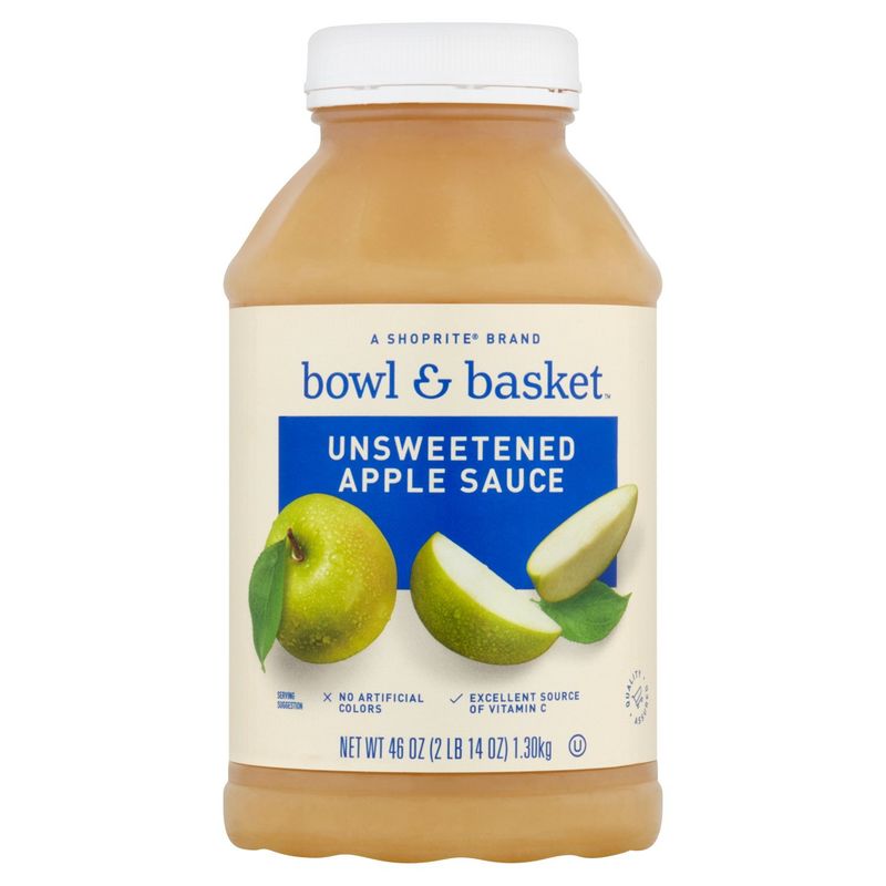 Bowl &amp; Basket Unsweetened Apple Sauce, 46 oz