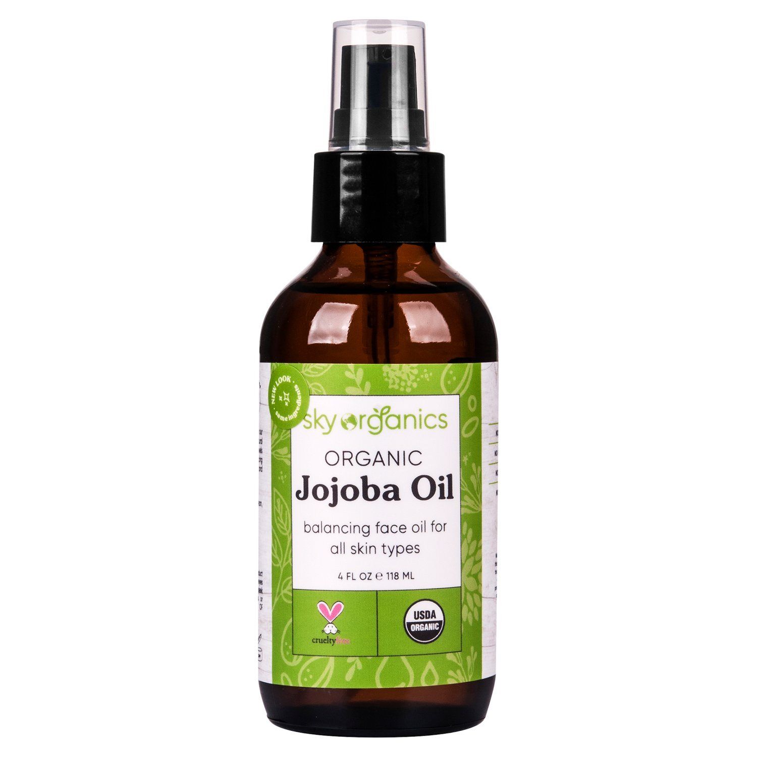 Sky Organics Pure &amp; Natural Organic Jojoba Oil, 4 Fl. Oz.