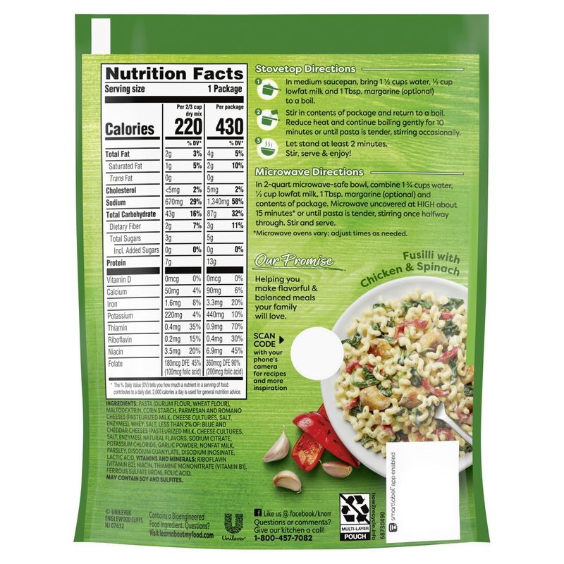 Knorr Pasta Sides Four Cheese Pasta, 4.1 oz