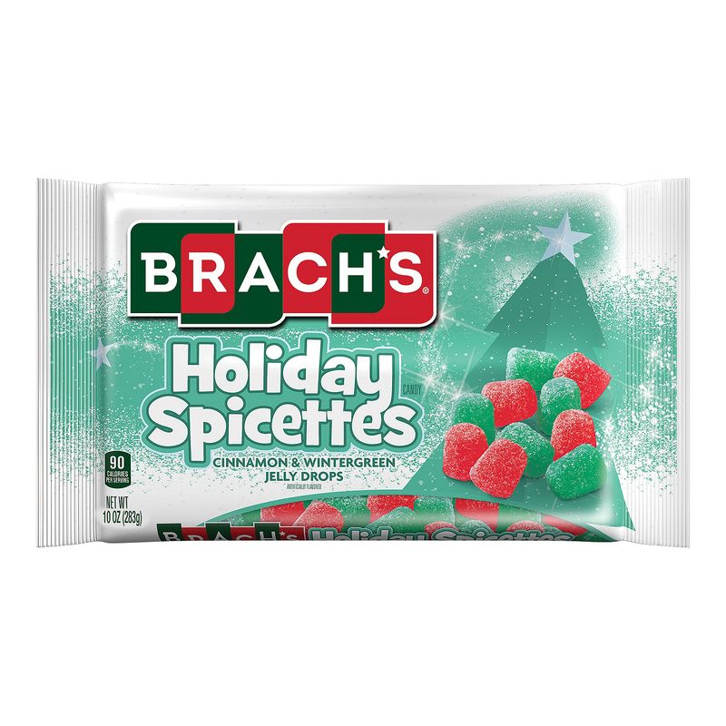 Brach's Holiday Spicettes Cinnamon &amp; Wintergreen Jelly Drops, 10 oz